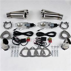Granatelli 3 Inch Electric Exhaust Cutout Kit - Click Image to Close
